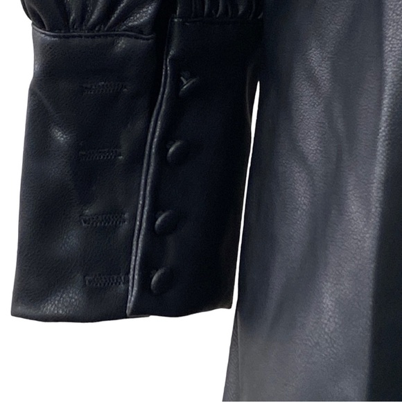 Area Stars Faux Leather Blazer Romper - Picture 8 of 16